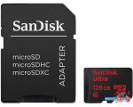 Карта памяти SanDisk Ultra microSDXC 128GB Class 10 + адаптер (SDSQUNC-128G-GN6MA)