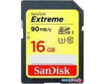 Карта памяти SanDisk Extreme SDHC Class 10 16GB [SDSDXNE-016G-GNCIN]