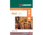 Фотобумага Lomond INK JET матовая двухсторонняя A4 220 г/кв.м. 50 листов (0102144) цена