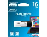 USB Flash GOODRAM UC02 16GB (черный/белый) [UCO2-0160KWR11]