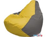 Кресло-мешок Flagman Груша Макси Г2.1-34 (жёлтый/серый)