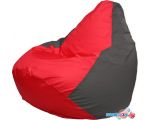 Кресло-мешок Flagman Груша Макси Г2.1-170 (красный/тёмно-серый)