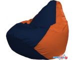 Кресло-мешок Flagman Груша Макси Г2.1-45 (тёмно-синий/оранжевый)