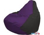 Кресло-мешок Flagman Груша Макси Г2.1-67 (фиолет/чёрный)