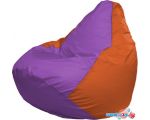 Кресло-мешок Flagman Груша Макси Г2.1-110 (сирень/оранжевый)