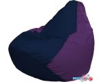 Кресло-мешок Flagman Груша Макси Г2.1-38 (тёмно-синий/фиолет)