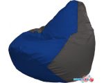 Кресло-мешок Flagman Груша Макси Г2.1-118 (синий/тёмно-серый)