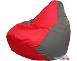 Кресло-мешок Flagman Груша Макси Г2.1-173 (красный/серый)