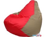 Кресло-мешок Flagman Груша Макси Г2.1-171 (красный/тёмно-бежевый)