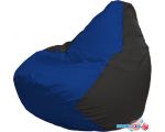 Кресло-мешок Flagman Груша Макси Г2.1-115 (синий/чёрный)