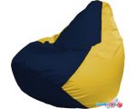Кресло-мешок Flagman Груша Макси Г2.1-47 (тёмно-синий/жёлтый)