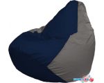Кресло-мешок Flagman Груша Макси Г2.1-41 (тёмно-синий/серый)