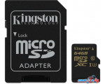 Карта памяти Kingston Gold microSDHC UHS-I (Class 3) U3 64GB + адаптер [SDCG/64GB]