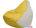 Кресло-мешок Flagman Груша Макси Г2.1-266 (жёлтый/белый)