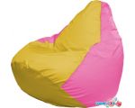Кресло-мешок Flagman Груша Макси Г2.1-257 (жёлтый/розовый)