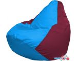 Кресло-мешок Flagman Груша Макси Г2.1-281 (голубой/бордовый)