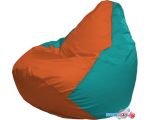 Кресло-мешок Flagman Груша Макси Г2.1-223 (оранжевый/бирюза)