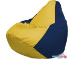 Кресло-мешок Flagman Груша Макси Г2.1-248 (жёлтый/тёмно-синий)