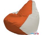 Кресло-мешок Flagman Груша Макси Г2.1-189 (оранжевый/белый)