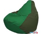 Кресло-мешок Flagman Груша Макси Г2.1-236 (зелёный/тёмный-оливковый)