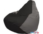 Кресло-мешок Flagman Груша Макси Г2.1-403 (чёрный/серый)