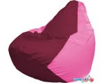 Кресло-мешок Flagman Груша Макси Г2.1-306 (бордовый/розовый)