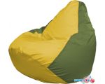 Кресло-мешок Flagman Груша Макси Г2.1-259 (жёлтый/оливковый)