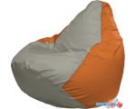 Кресло-мешок Flagman Груша Макси Г2.1-342 (серый/оранжевый)