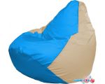 Кресло-мешок Flagman Груша Макси Г2.1-275 (голубой/светло-бежевый)