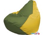 Кресло-мешок Flagman Груша Макси Г2.1-228 (оливковый/жёлтый)