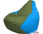 Кресло-мешок Flagman Груша Макси Г2.1-229 (оливковый/голубой)