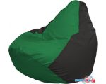 Кресло-мешок Flagman Груша Макси Г2.1-235 (зелёный/чёрный)