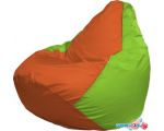 Кресло-мешок Flagman Груша Макси Г2.1-215 (оранжевый/салатовый)