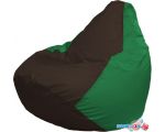 Кресло-мешок Flagman Груша Макси Г2.1-321 (коричневый/зелёный)