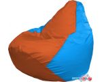 Кресло-мешок Flagman Груша Макси Г2.1-220 (оранжевый/голубой)