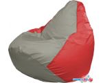 Кресло-мешок Flagman Груша Макси Г2.1-332 (серый/красный)
