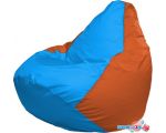 Кресло-мешок Flagman Груша Макси Г2.1-278 (голубой/оранжевый)