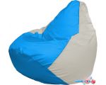 Кресло-мешок Flagman Груша Макси Г2.1-282 (голубой/белый)