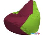Кресло-мешок Flagman Груша Макси Г2.1-305 (бордовый/салатовый)
