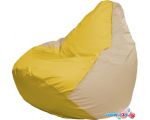 Кресло-мешок Flagman Груша Макси Г2.1-255 (жёлтый/светло-бежевый)