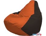 Кресло-мешок Flagman Груша Макси Г2.1-218 (оранжевый/коричневый)