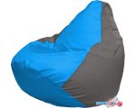 Кресло-мешок Flagman Груша Макси Г2.1-274 (голубой/серый)