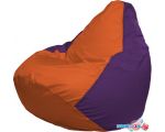 Кресло-мешок Flagman Груша Макси Г2.1-208 (оранжевый/фиолетовый)