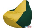 Кресло-мешок Flagman Груша Макси Г2.1-251 (жёлтый/тёмно-зелёный)