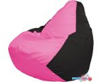 Кресло-мешок Flagman Груша Макси Г2.1-188 (розовый/чёрный)