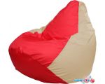 Кресло-мешок Flagman Груша Макси Г2.1-174 (красный/светло-бежевый)