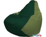 Кресло-мешок Flagman Груша Макси Г2.1-410 (тёмно-зелёный/оливковый)