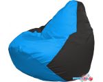 Кресло-мешок Flagman Груша Макси Г2.1-267 (голубой/чёрный)