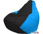 Кресло-мешок Flagman Груша Макси Г2.1-395 (чёрный/голубой)