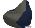 Кресло-мешок Flagman Груша Макси Г2.1-369 (тёмно-серый/тёмно-синий)
